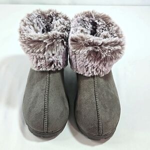 Jessica Simpson Fur Slippers Sz Medium